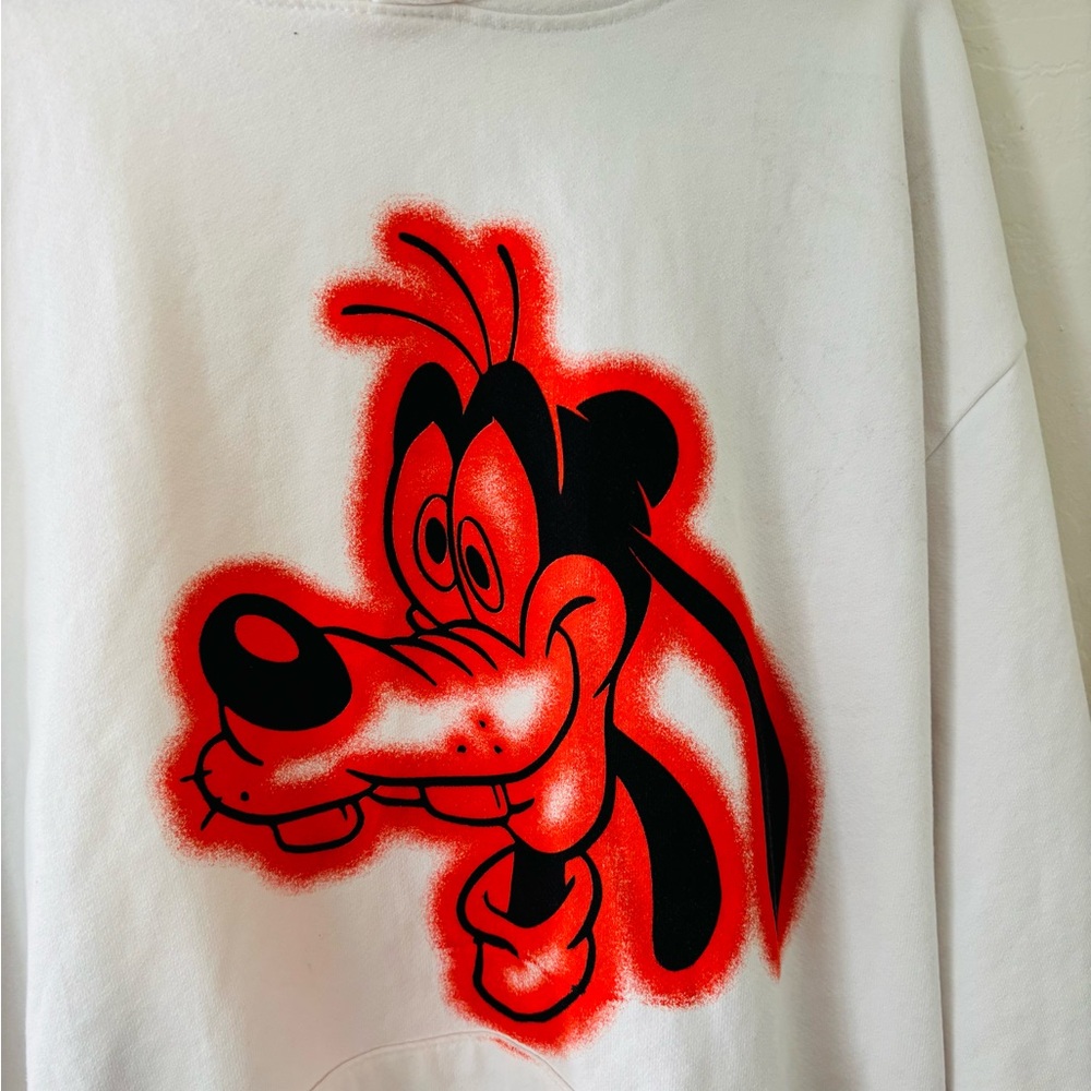 White Noon Goons x Disney Goofy Fleece Graphic Hoodie - Picture 4 of 9